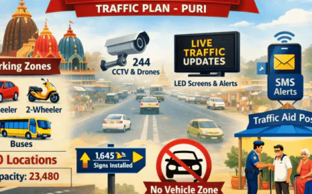 Puri Rath Yatra 2026: AI, CCTV और ड्रोन की निगरानी में होगी ट्रैफिक व्यवस्था, 30 पार्किंग स्थल तैयार